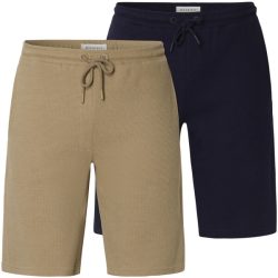Doppelpack Sweatbermuda QARIN beige dunkelblau