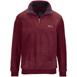 Fleece-Sweatshirt FIORIVESTO dunkelrot