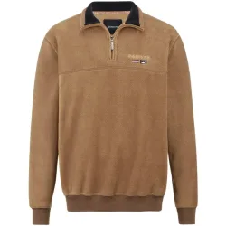 Fleece-Sweatshirt FIORIVESTO hellbraun