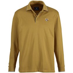 Langarm-Poloshirt MILANVETZO dunkelgelb