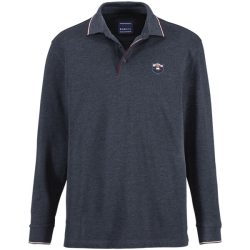Langarm-Poloshirt MILANVETZO dunkelblau
