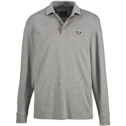 Langarm-Poloshirt MILANVETZO grau