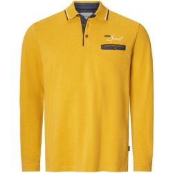 Langarm-Poloshirt VITORIO gelb