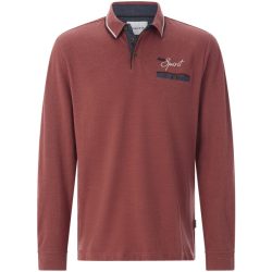 Langarm-Poloshirt VITORIO rot