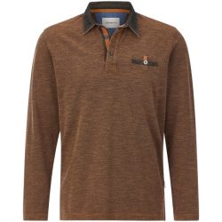 Langarm-Poloshirt ZUPATERRI orange