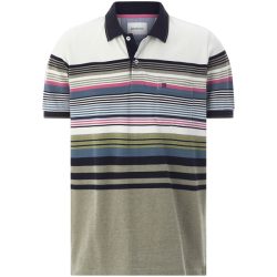 Poloshirt ORVINO weiß oliv