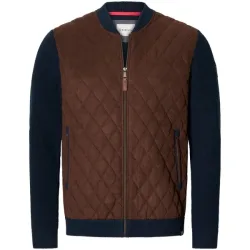 Strickjacke LUIGRA braun dunkelblau