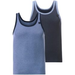 2er Pack Unterhemd ELOF blau dunkelblau
