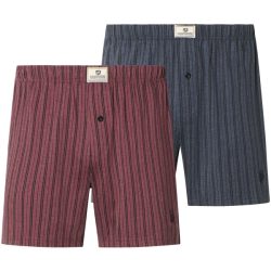 2er Pack Boxershorts THURE dunkelblau dunkelrot