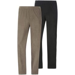 Doppelpack Cordhose HELSTAD schwarz beige