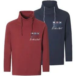 Doppelpack Sweatshirt LARSVIK dunkelrot dunkelblau