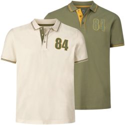 Doppelpack Poloshirt BERAU wollweiß