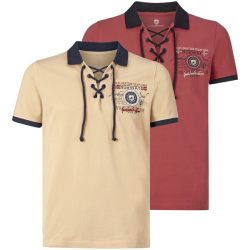 Doppelpack Poloshirt ELJAR hellrot