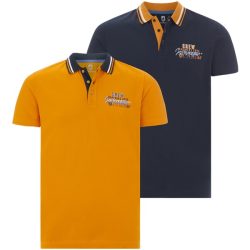 Doppelpack Poloshirt TEOFIL orange dunkelblau