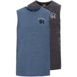 Doppelpack Tanktop PORO blau