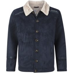 Jacke in Lederoptik LOTHAR dunkelblau