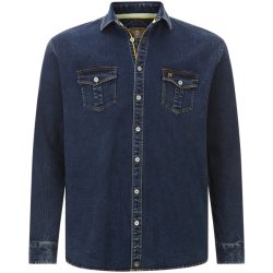 Jeanshemd OLAVIK dunkelblau