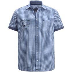 Kurzarmhemd KJETTIL blau weiß