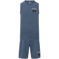 Kurzer Schlafanzug LANDOGAR blau