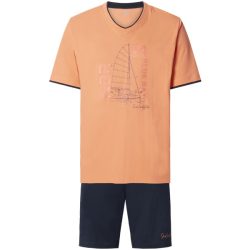 Kurzer Schlafanzug TASON orange