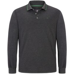 Langarm-Poloshirt ELLIS grau dunkelgrau