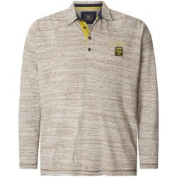 Langarm-Poloshirt ENDRE wollweiß