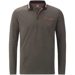 Langarm-Poloshirt KNUTSEN braun