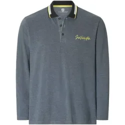 Langarm-Poloshirt KNUTSEN blau