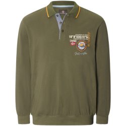 Langarm-Poloshirt LOKI oliv