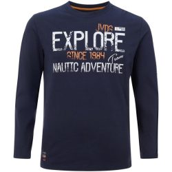 Langarmshirt ELION dunkelblau