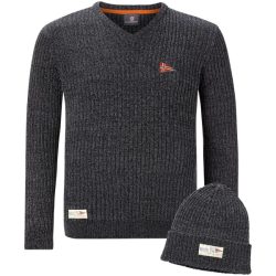 Pullover mit Mütze RONAI dunkelgrau