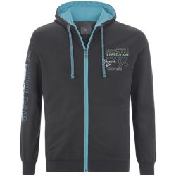 Sweatjacke RODERICH dunkelgrau