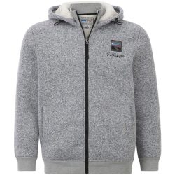 Strickfleecejacke NORVID grau